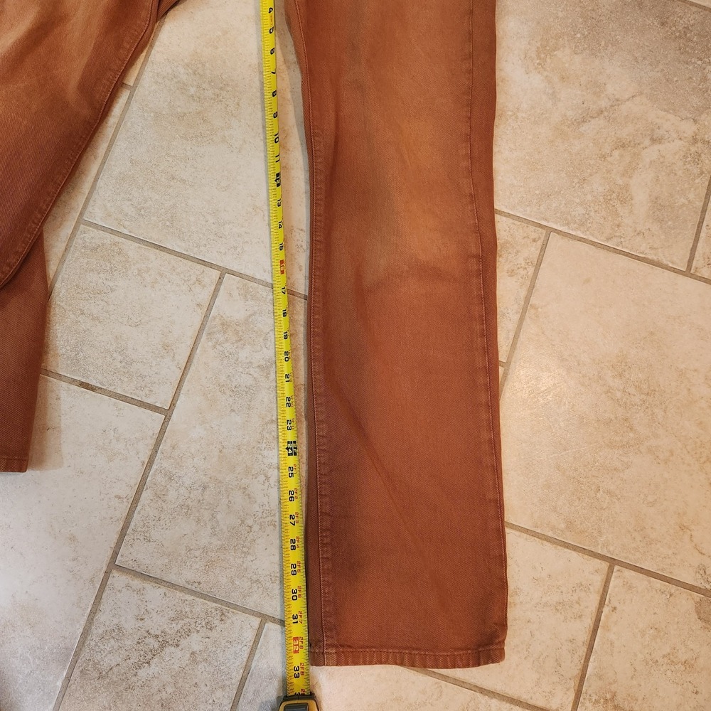 Eddie Bauer Men Vintage Jeans 33x34 Actual 33x32.5 Brown Cotton Denim Straight - Picture 10 of 15
